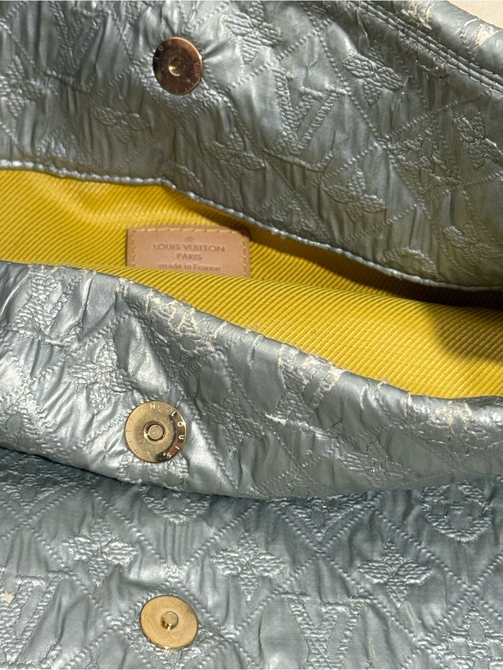 Louis Vuitton Metallic Monogram Limelight GM Clutch Bag (Oversized Silver Pearl) - Picture 12 of 14